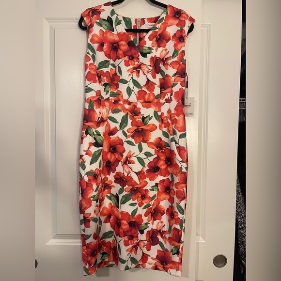 Calvin Klein Dresses & Skirts - Calvin Klein Floral Dress Size 12